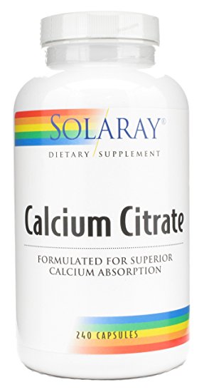 Solaray - Calcium Citrate Complex, 1000 mg, 240 capsules