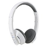 MEElectronics Air Fi Runaway Bluetooth Stereo Wireless  Wired Headphones with Microphone White