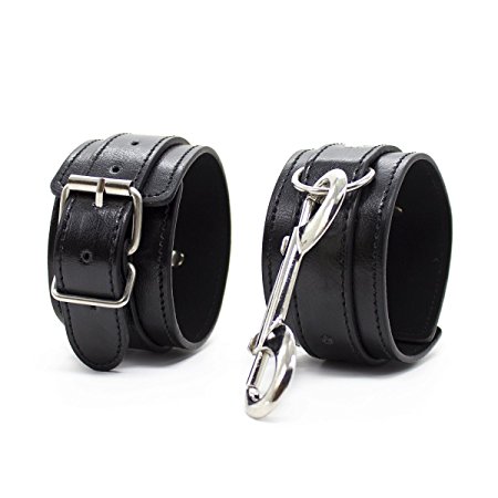 Docbrother Black Handcuffs Set Restraints Sex Toys Flirt Tools Leather Handcuffs