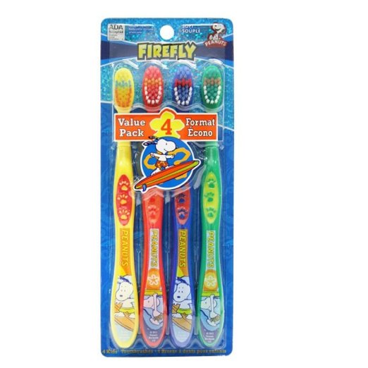 Firefly Peanuts Soft Toothbrush 4 Count