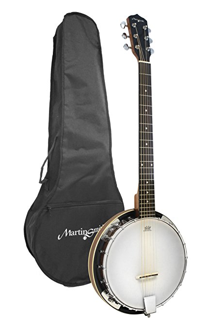 Martin Smith BJ-003 6 String Guitar Banjo Including Padded Gig Bag