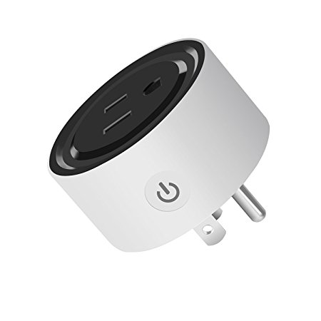 LVGOO Wi-Fi Smart Plug,Works with Amazon Echo Alexa ,MINI Smart Power Socket Outlet,Turn ON/OFF Electronics from Anywhere,For iPhone Android Phones IOS / Android App