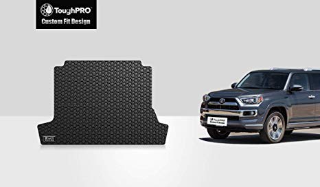 TOUGHPRO Cargo/Trunk Mat Accessories Compatible with Toyota 4Runner (with 3rd Row Seating & No Slide-Out Cargo Tray)-Black Rubber- 2010, 2011, 2012, 2013, 2014, 2015, 2016, 2017, 2018, 2019, 2020