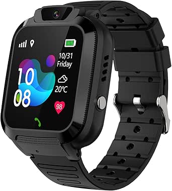 Kids Smart Watch for Boys Girls Ages 3-12 with Games Video Camera Music Player Call 12/24 Hour Clock Flashlight Calculator Hd Touchscreen #aL87G