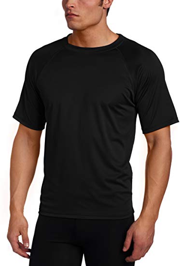 Kanu Surf Men's Short Sleeve UPF 50  Swim Shirt (Regular & Extended Sizes)
