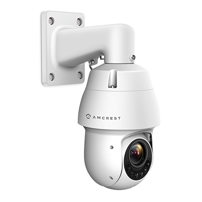 Amcrest 1080P Outdoor PTZ POE IP Camera Pan Tilt Zoom (Optical 12x Motorized) ProHD POE Camera Security Speed Dome, Sony Starvis Sensor, 328ft Night Vision, POE  (802.3at) - IP66, 2MP, IP2M-853EW