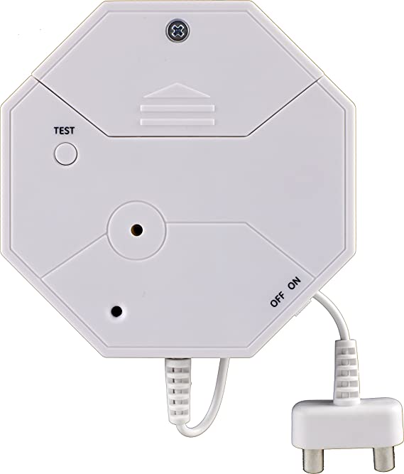 General Electric Electric Personal Security Water Leak Alarm, Water Leak Detection, Ideal for Bathroom, Laundry Room, Basement, Garage and More, 45411, White, Twin