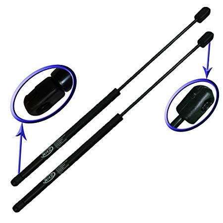 Two Rear Glass Gas Charged Lift Supports For 1997-2006 Jeep Wrangler with Factory Hardtop. Left and Right Side. WGS-170-2