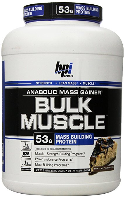 BPI Bulk Muscle Protein Powder, Chocolate Peanut Butter, 5.82 Pound