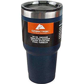 Ozark Trail 30-Ounce Double-Wall, Vacuum-Sealed Tumbler (Navy)