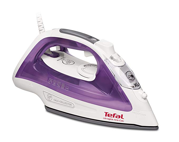 Tefal FV2661 Ultraglide Anti-Scale Steam Iron, 2400 Watt, Purple/White