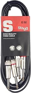 Stagg STC6P 6 m 2x Jack Twin Cable