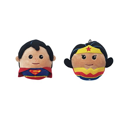 DC Comics Fluffball Ornament 2 Pack - Superman and Wonder Woman