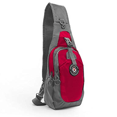 LC Prime Sling Bag, RFID Blocking Tiny Compact Shoulder Bag, for Men Women Travel Gym Sport Hiking