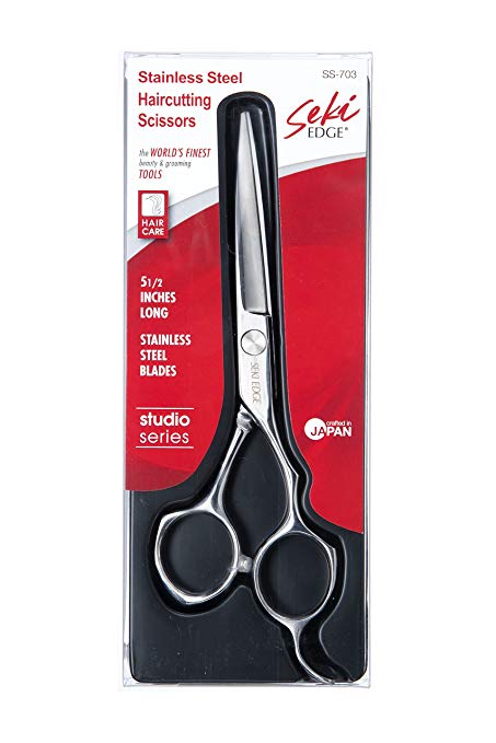 Seki Edge Stainless Steel Haircutting Scissors, 2.7 Ounce