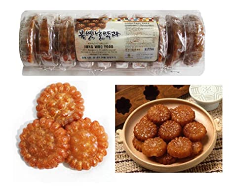 Korean Traditional Snack Yakgwa Sweet Honey Cookies Waffle 300g [약과] (1 Pack)