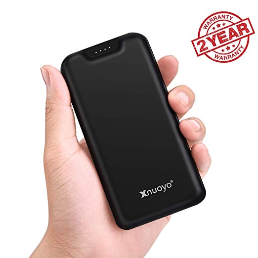 Xnuoyo 20000mAh Power Bank Portable Charger High Capacity External Battery Pack with with Anti-lost Lanyard,LED Indicator, Micro&Type-C Input and Dual Output Ports Compatible with Most Smart Phone