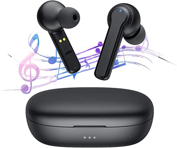 Wireless Earbuds, Bluetooth Earbuds with Charging Case, Noise Cancelling Earphones, Hands-Free Headset with Mic,IPX4, Touch Control, Bluetooth Headphones for Android and iOS