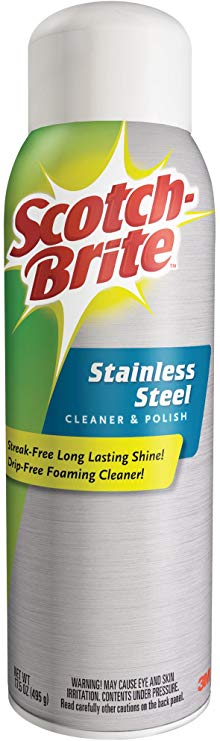 Scotch-Brite Stainless Steel Cleaner & Polish, 6 Cans, 105 Oz