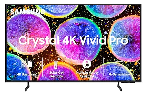 Samsung 138 cm (55 inches) Crystal 4K Vivid Pro Ultra HD Smart LED TV UA55DUE77AKLXL (Black)