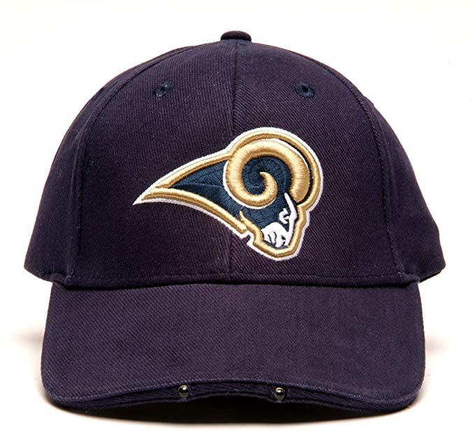Lightwear NFL Los Angeles Rams Dual LED Headlight Adjustable Hat