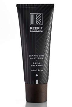 KEEPIT HANDSOME Premium Daily Shampoo For Men, Travel Size, 3.4 oz