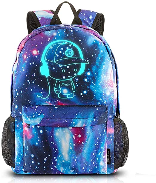 Galaxy School Backpack Bookbag Casual Daypack Travel Laptop Backpack for Girls Women Teenagers