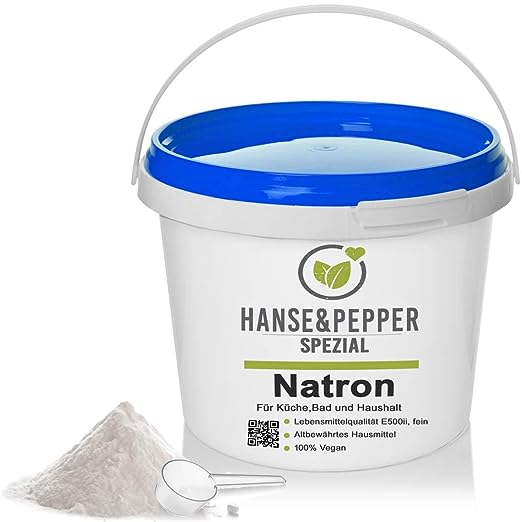 5kg Natron Pulver Backpulver E500 Reine Soda Natriumbicarbonat 5kg Eimer-Pro Serie