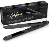 Best Nano Titanium Hair Straightener - Salon Professional Flat Iron with EXTRA LONG Floating Plates for Instant CELEBRITY Styling Ability - Ultra Light Weight and Extra Slim Design - 2 Year Warranty
