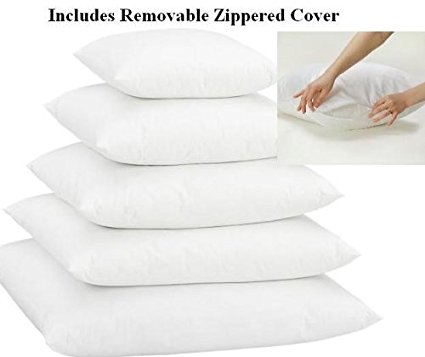 24" X 24" Pillow Insert Non-woven - w/ Removable Zippered Protector - Exclusively by Blowout Bedding RN# 142035