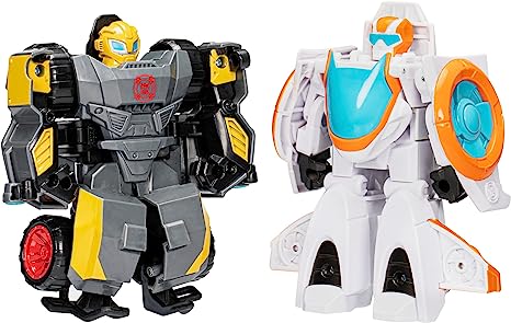 Transformers Toys Space Blast 2-Pack, Bumblebee and Autobot Blades 4.5-Inch Action Figures, Preschool Robot Toys for Kids Ages 3 and Up (Amazon Exclusive)