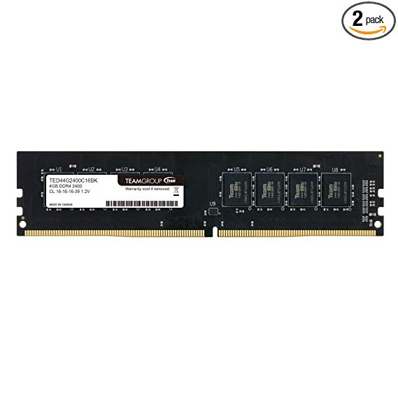 TEAMGROUP Elite 16GB Kit (2 x 8GB) DDR4 2400MHz (PC4-19200) CL16 Unbuffered Non-ECC 1.2V SODIMM 260-Pin Laptop Notebook PC Computer Memory Module Ram Upgrade - TED416G2400C16DC-S01-16GB Kit (2 x 8GB