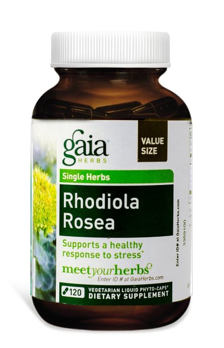 Gaia Herbs Rhodiola Rosea Supplement, 120 Count