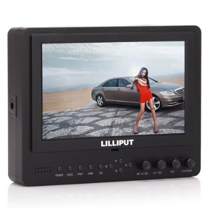Lilliput 7 665GL-70NPHY 1080p LCD On DSLR Camera Monitor HDMI AV RCA  DU21 Battery