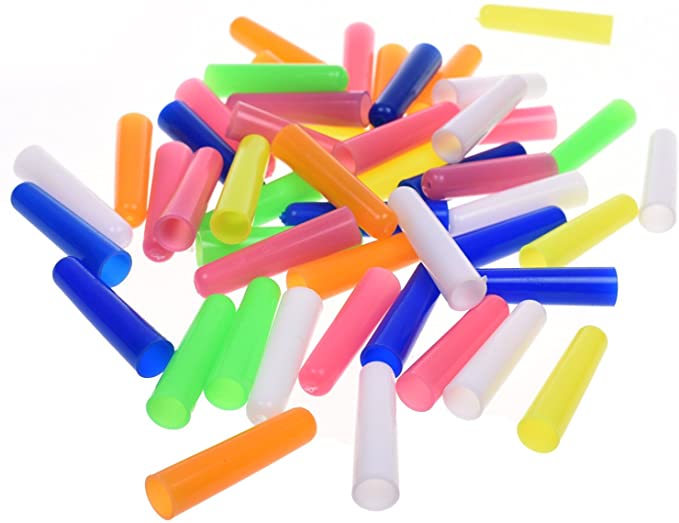 BCP 50pcs Random Color Plastic Pencil Cap Pencil Protector