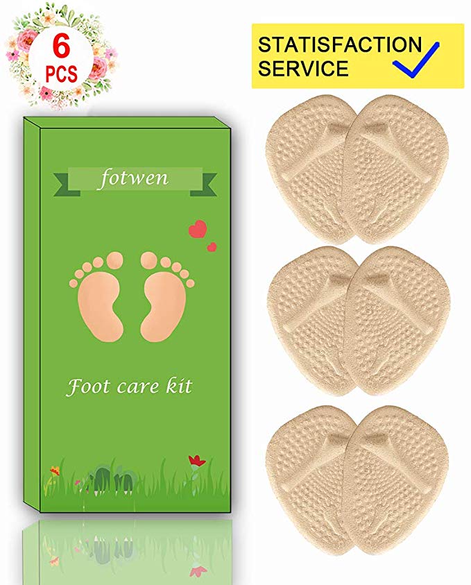 Metatarsal Pads for Womens Ball of Foot Cushions — Heel Cushion Inserts and All Day Pain Relief, 3 Pairs Shoe Inserts Womens Also Suitable for Mens…