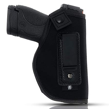 IWB Gun Holster by PH - Concealed Carry Soft Material | Soft Interior | Fits M&P Shield 9mm.40.45 Auto/Glock 26 27 29 30 33 42 43 / Ruger LC9, LC380 | Taurus Slim, PT111 | Springfield XD Series