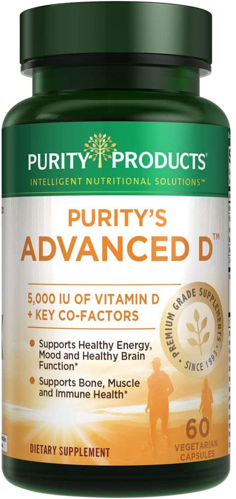 Dr. Cannell's Advanced D - Vitamin D Super Formula - 60 Vegetarian Capsules - Purity Products