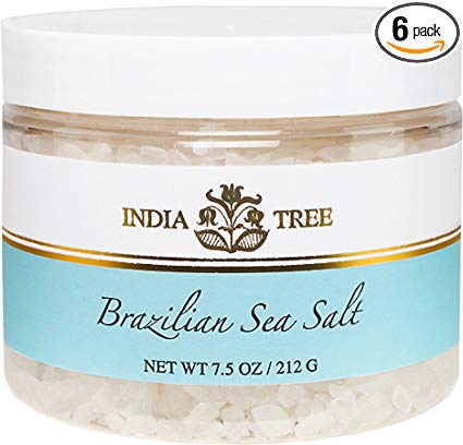 India Tree Brazilian Coarse Sea Salt, 7.5 oz (Pack of 6)