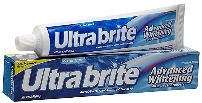 Ultra brite Advanced Whitening Toothpaste Clean Mint 6 oz (Pack of 12)
