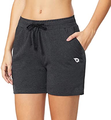 BALEAF Women's 5" Activewear Shorts with Pockets Yoga Casual Workout Running Gym Sports Lounge Bermuda Exercise Athletic