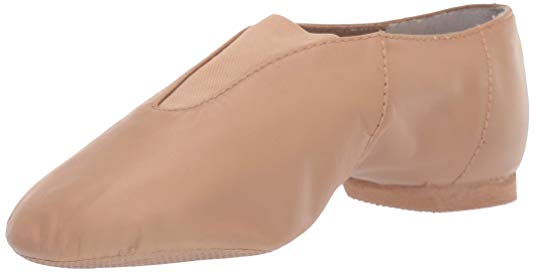 Bloch Dance Women's Super Jazz Leather and Elastic Slip On Jazz Shoe