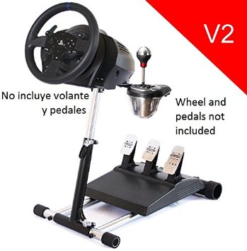Deluxe Racing Steering Wheelstand for Thrustmaster T300RSPS4 TX458Xbox OneTX Leather and T150 Original Wheel Stand Pro Stand V2 Wheel and Pedals Not included