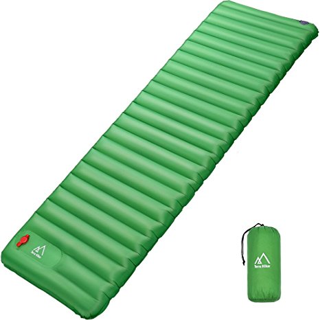 Camping Mattress, Inflatable Sleeping Mat, Outdoor Inflatable Airbed, Terra Hiker Moisture-Proof Mattress Tent Air Mat