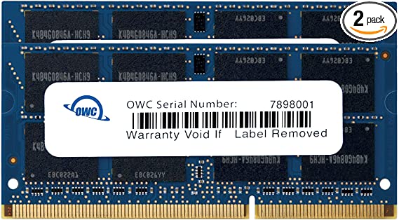 OWC 16GB (2x8GB) PC3-12800 DDR3L 1600MHz SO-DIMM 204 Pin CL11 Memory Upgrade Kit for iMac, Mac Mini, and MacBook Pro, (OWC1600DDR3S16P)