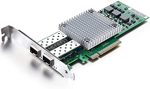 10Gb PCI-E NIC Network Card, with Broadcom BCM57810S Chipset, Dual SFP  Port, PCI Express Ethernet LAN Adapter Support Windows Server/Windows/Linux/VMware