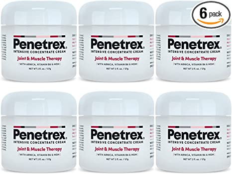 Penetrex Joint & Muscle Therapy – 2oz Cream (6-Pack) – Intensive Concentrate for Joint and Muscle Recovery, Premium Formula with Arnica, Vitamin B6 and MSM Provides Relief for Back, Neck, Hands, Feet