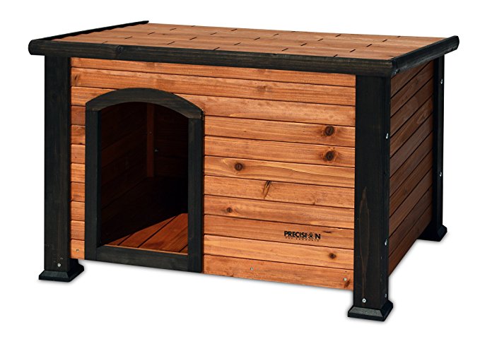 Precision Pet Petmate Extreme Weather-Resistant Log Cabin Dog House Adjustable Feet, 4