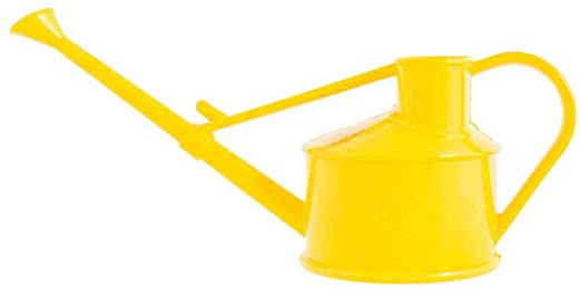 Haws Handy Indoor Plastic Watering Can, Yellow, 1 US Pint