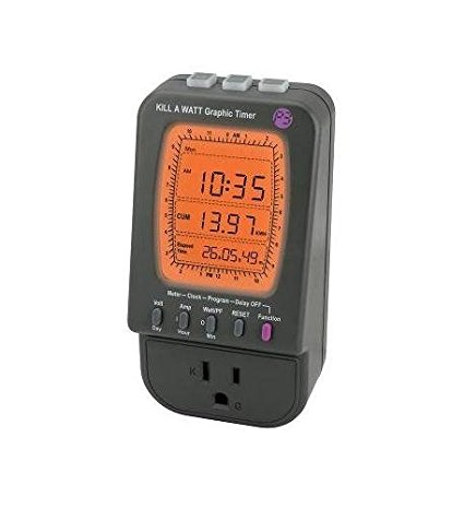 P3 International P4480 Kill A Watt Electricity Usage Monitor with Electronic Graphic Timer